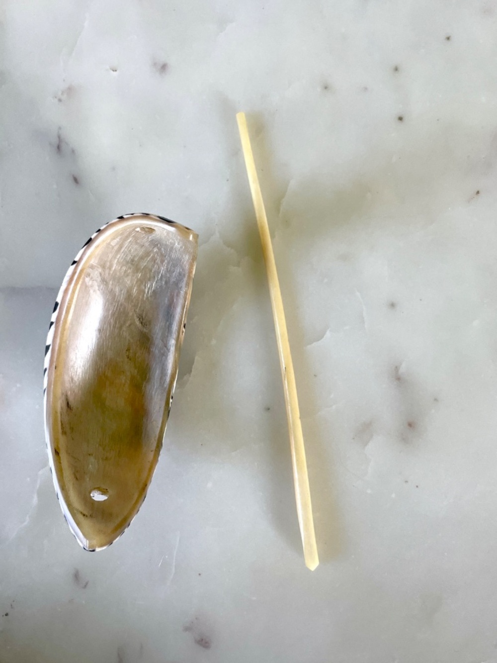 French Buffalo Horn Chic Hair Pin, Ponytail Maker, Barrette - Picture 10 of 15